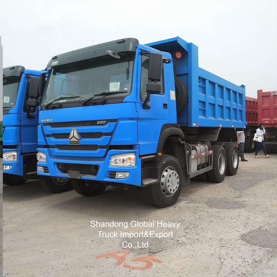 استفاده شده Global HOWO Dump Truck جدید آبی ظرفیت بزرگ 35 تن