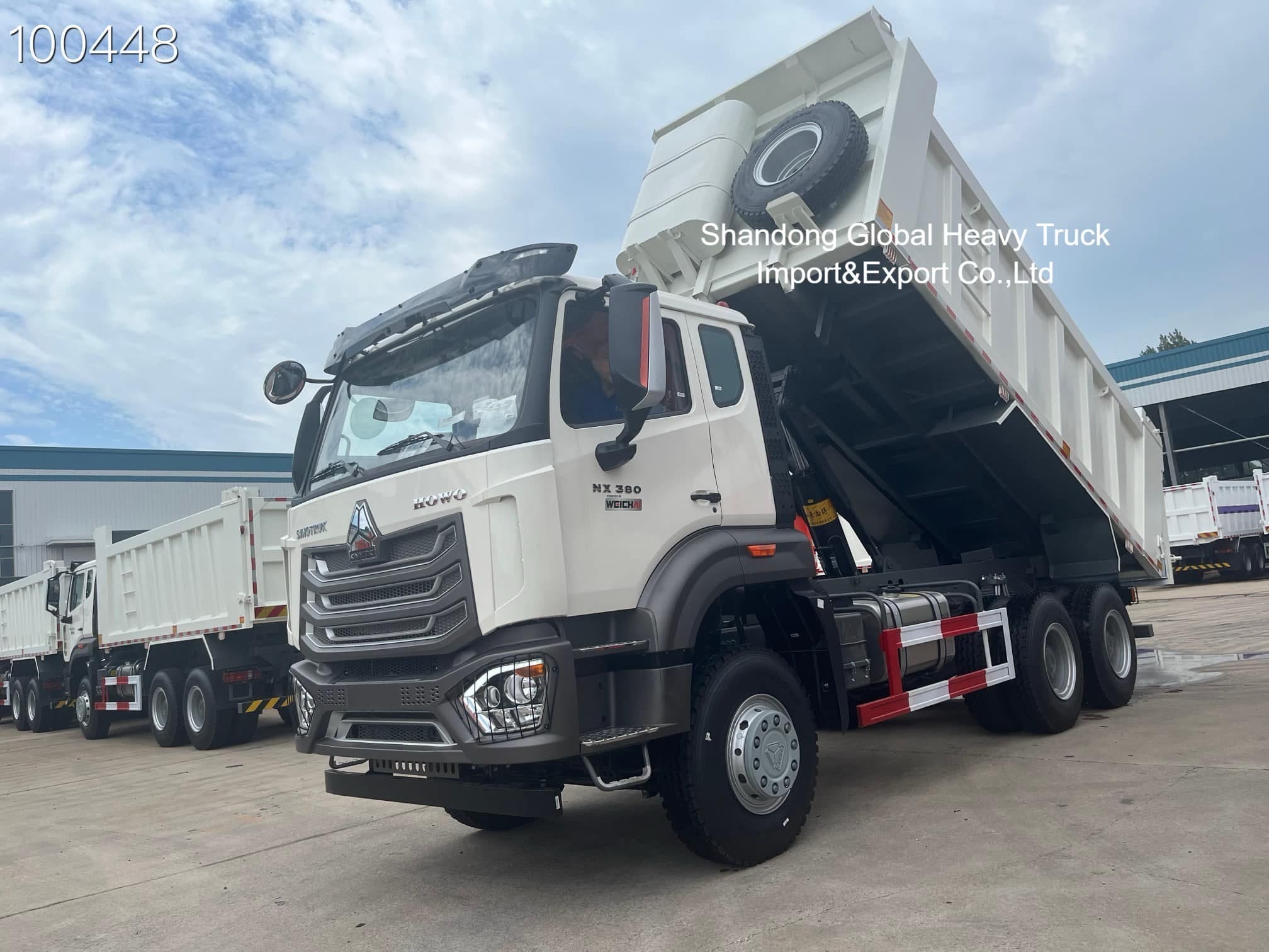 Howo Nx برند جدید 6*4 371hp کامیون های گمشده کامیون های گمشده کامیون های حمل و نقل محموله در انبار