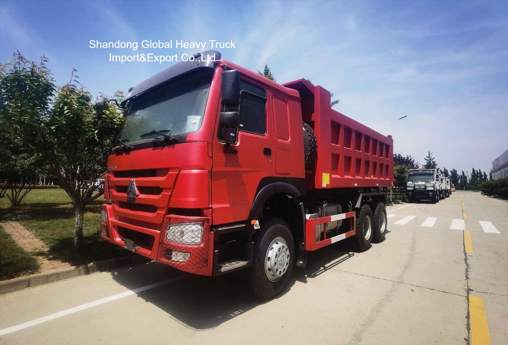 چین برند اصلی HOWO / Shacman 380hp/371hp 6X4 8X4 10/12 چرخ های معدن