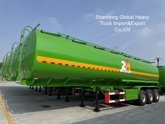 3 محور 45000L دیزل بنزین تانکر نیمه تریلر کار سنگین