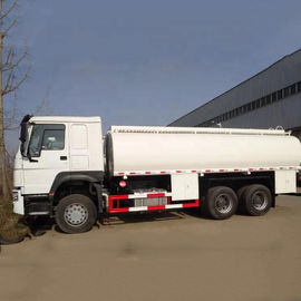 گیربکس سفید 10 چرخ 6000 Gallon 6x4 Oil Tanker Truck Euro 2